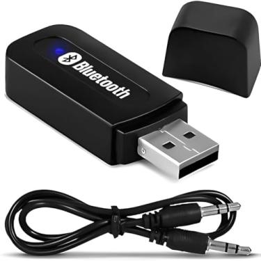 Imagem de Receptor Bluetooth Receiver Usb Musica Para Som Car, Receptor Bluetooth Áudio Adaptador P2 Música Som Automotivo Conexão Usb Material ABS Plug Play PREMIUM (‎Jair H melo)