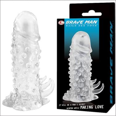 Imagem de Capa Peniana Engrossa Pênis Textura Massageadora Brave Man - Baile