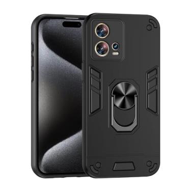 Imagem de Estojo anti-riscos Compatible with Motorola Moto Edge 30 Fusion Phone Case with Kickstand & Shockproof Military Grade Drop Proof Protection Rugged Protective Cover PC Matte Textured Sturdy Bumper Case