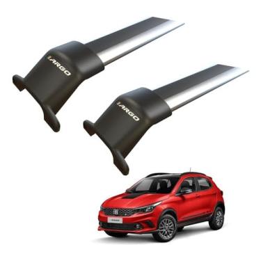 Imagem de Rack Travessa de Teto Bagageiro Argo Trekking 2019 a 2024 Fixação Original Prata