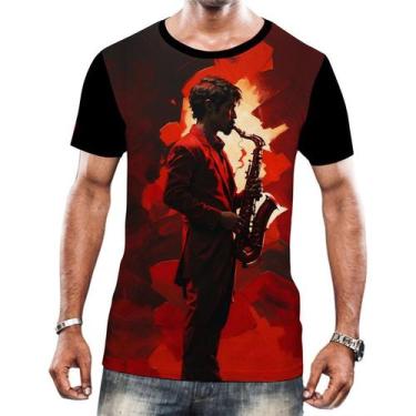 Imagem de Camiseta Camisa Tshirt Instrumento Saxofone Saxofonista Hd 4 - Enjoy S