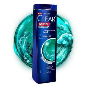 Imagem de Shampoo Anticaspa Clear Men 2 Em 1 Limpeza Diária 400ml