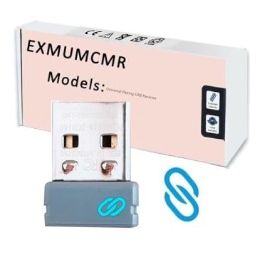 Imagem de EXMUMCMR Substituição do receptor USB de emparelhamento universal para teclado e mouse Dell WM527 WM514 KM714 KM717 WM326 WK636P