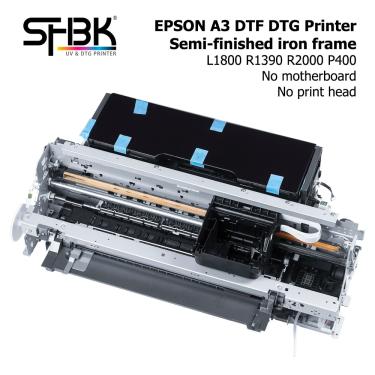 Imagem de Nova impressora a3 epson dtf dtg prata semi-acabado ferro quadro r1390 r2000 l1800 p400 base da