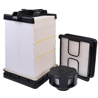 Imagem de LSSOCH Novo filtro de ar externo e interno + tampa de ventilação de óleo hidráulico 7221934 7286322 6727475 compatível com Bobcat S450 S510 S530 S550 S570 S590 S595 S630 S650 T450 T550 50 T5 90 T595