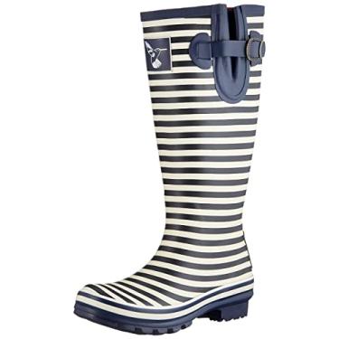 Imagem de Evercreatures Botas de chuva femininas à prova d'água, sapatos de jardim, uso ao ar livre, com palmilha confortável até o joelho, botas de chuva de borracha, botas de chuva, galochas