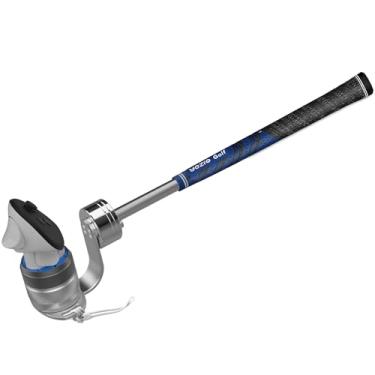 Imagem de YEZRO Acessório de taco de golfe para Meta Quest 3S/3 – Acessórios de alça de taco de golfe VR de alumínio ponderado ajustável para golfe + com aderência real, design de 90 graus para manter o