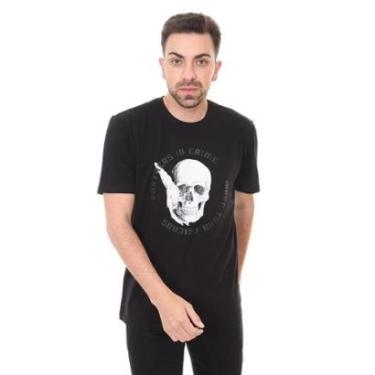 Imagem de Camiseta John John Masculina Rg Partners Skull Preta-Masculino