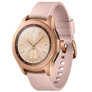 Imagem de FanTEK Pulseira para Samsung Galaxy Watch 3 41 mm / Galaxy Watch 42 mm / Galaxy Watch Active/Galaxy Active 2 pulseira clássica Gear S2, pulseira de substituição esportiva de silicone de 20 mm, Rosa areia, Esportes, lazer