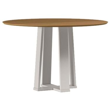 Imagem de Mesa de Jantar 120 cm Isabela sem Vidro Off White Ype – New Ceval