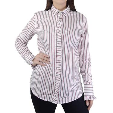 Imagem de Camisa Feminina Dudalina ML Regular Listrada-Feminino