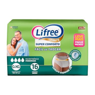 Imagem de Lifree Fralda Geriátrica Tipo Calça Super Conforto G/Xg 16 Unidades