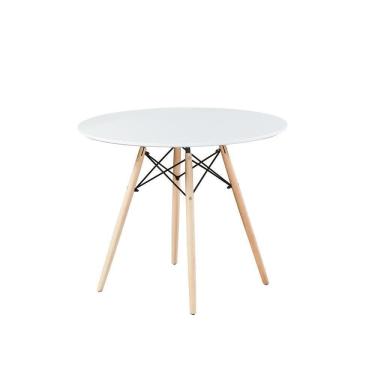 Imagem de Mesa Mdf Redonda Eames Charles Eiffel - Branco Branco