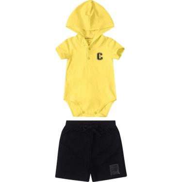 Imagem de Conjunto Menino Body E Bermuda Carinhoso Ref. 85392-Masculino