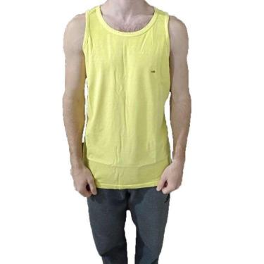 Imagem de Regata Hot Buttered Estonada Masculino - Amarelo - GG-Masculino