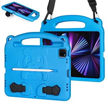 Imagem de FIREVASE Capa infantil para iPad Air 4ª/5ª geração 10,9 polegadas 2020/2022 e iPad Pro de 11 polegadas 2022/2021/2020/2018, capa durável à prova de choque para iPad Air 5/4, iPad Pro 11 com alça de
