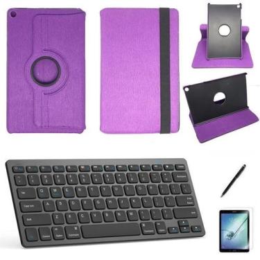 Imagem de Kit Capa/Can/Pel/Teclado 360 Galaxy Tab S5e SM T725 10.5 Roxo - Global