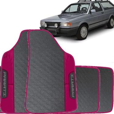Imagem de Lindo jogo tapete 4 peças carro automotivo  na cor rosa  volkswagen pa