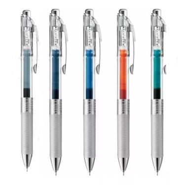 Imagem de Kit Caneta Pentel Energel Retratil Infree - 5 cores