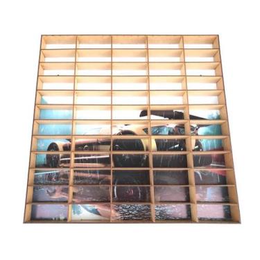 Imagem de Estante Expositor Prateleira Para Miniatura De Carrinhos 60 Adesivado 