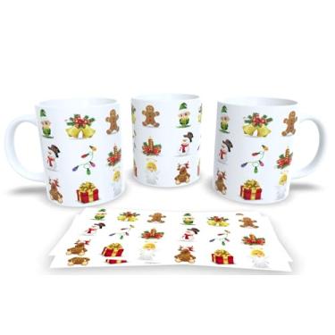 Imagem de Canecas de Porcelana Branca Personalizadas Natal 5 (Mod.98)
