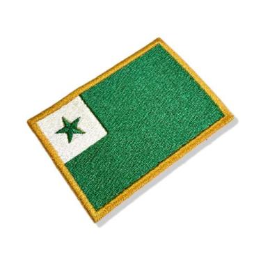 Imagem de BD0179-001 Bandeira Esperanto Patch Bordado 8x5,5cm - BR44