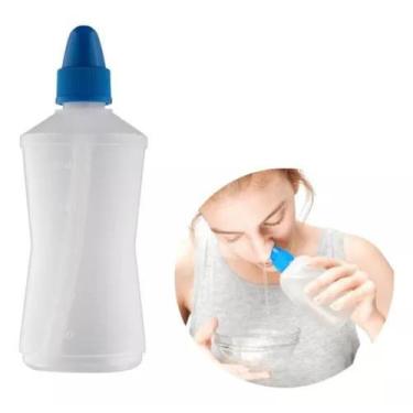Imagem de Garrafinha Lavagem Nasal Adulto E Infantil 250ml Alergia - Sea Salt