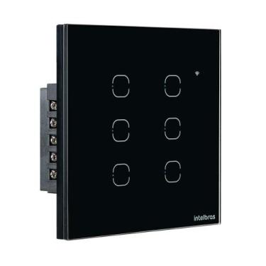 Imagem de Interruptor smart wi-fi touch 6 teclas  ews 1006 pt - INTELBRAS