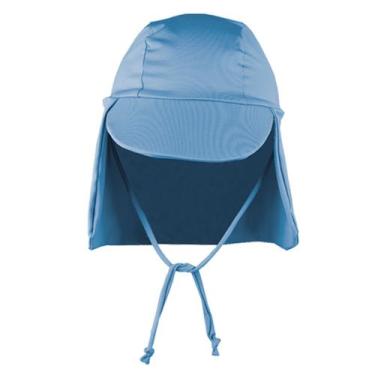 Imagem de Boné Bebe Infantil Proteção Solar Uv50+ Praia Sol - HYPESHOP, Azul beb