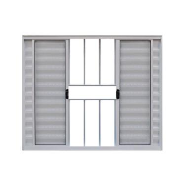 Imagem de Veneziana 6 Folhas De Correr C/grade 1.00 X 1.50 Alumínio Branco Linha Modular - Hale