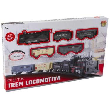 Imagem de Trenzinho Locomotiva Para Crianças Brincar Com Seus Amigos - DM Toys