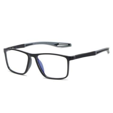 Imagem de Óculos de Grau para Leitura Masculino Moderno - no brand, Preto, Cinza