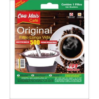 Imagem de Filtro Longa Vida Coador Café Tam. N 102 - coa mais