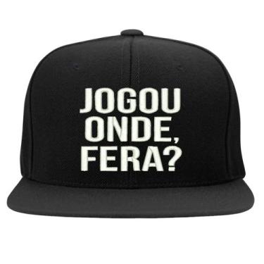 Imagem de Boné Bordado - Jogou Onde Fera Futebol Resenha Frases - Hipercap