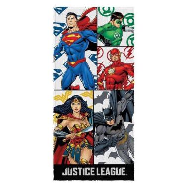 Imagem de Toalha Banho Felpuda Estampada Liga da Justiça - Lepper