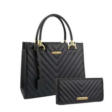 Imagem de Bolsa Feminina Transversal Tote De Ombro + Carteira Kit - Selfie Store
