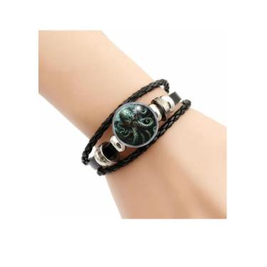 Imagem de Pulseira O Mito de Cthulhu Inspirado Unissex e Ajustável - RECANTO AST