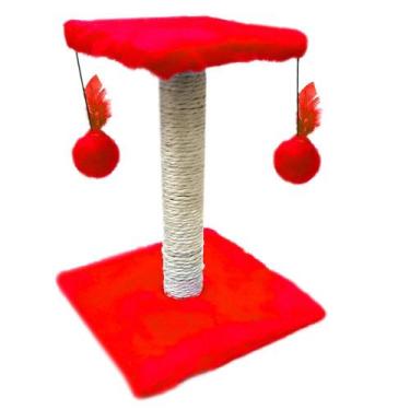 Imagem de Arranhador Para Gatos Poste com Brinquedo Gato Duplo Exclusivo - ADONA