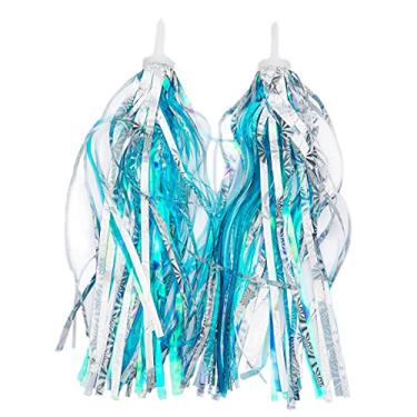 Imagem de U-LIAN Fita de borla de bicicleta infantil, flâmulas de guidão de scooter infantil, fita de aperto de bicicleta, acessórios de transporte de bebê, fácil de fixar ao guidão da bicicleta