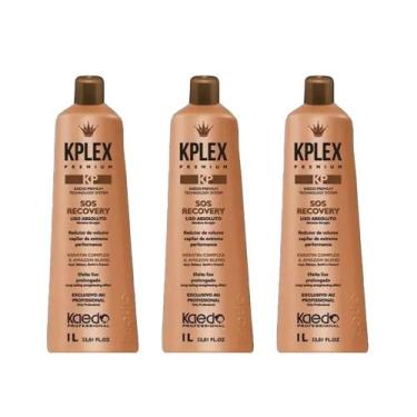 Imagem de Kit 3 Kplex Premium Sos 1l Progressiva Kaedo Profissional