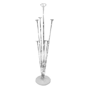 Imagem de Suporte De Balões Com Base Branca e Leds Brancas - 70cm - Partiu Festa