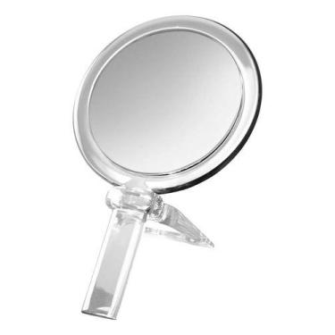 Imagem de Espelho Maquiagem Lente De Aumento 5x Gardie Cristal Prata - Anny Aema