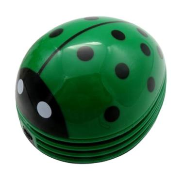 Imagem de Gralara Aspirador de Pó de Mesa Mini Limpador de Teclado Portátil Sem Fio Coletor de Pó de Mesa para Computador Doméstico, Verde, Tamanho real