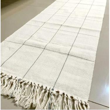 Imagem de Caminho Trilho De Mesa 1,60mx40cm Grid - Maria Croche Veronez, Cinza