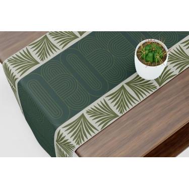 Imagem de Caminho De Mesa Trilho Art Deco Verde - Fabrika de Festa