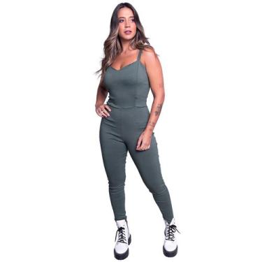Imagem de Kit 2 Macacões Bengaline Bella Fiore Roupa Casual Feminino Confortável