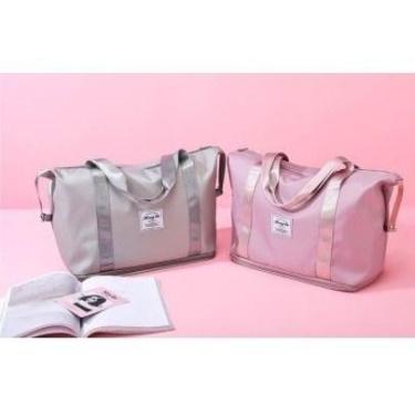 Imagem de Bolsa Grande Viagem Trabalho Academia Resistente Fashion I - oem, Cinz