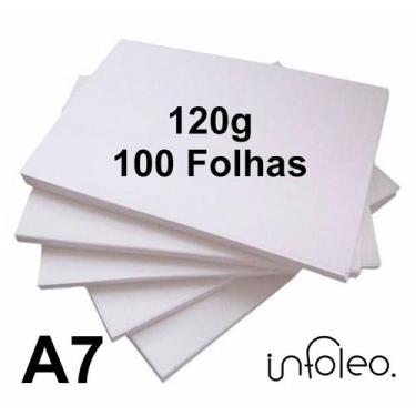 Imagem de Papel Offset A7 120g Branco - 100 Folhas - Chambril
