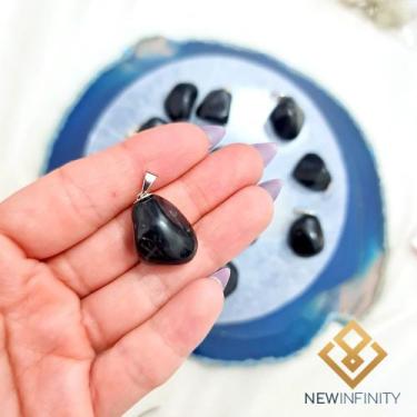 Imagem de Pingente de Pedra Ônix rolada cristal Natural - New Infinity