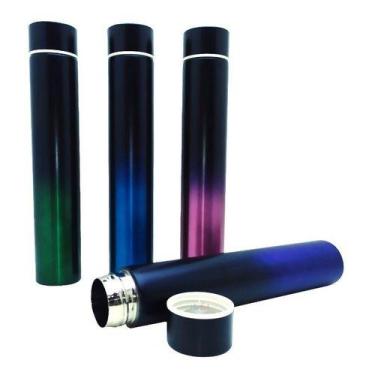 Imagem de 1x Garrafa 280 Ml Térmica Aço Inoxidável Degradê Água Café - Mr Vendas